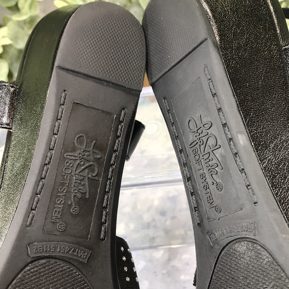 Life Stride Yara Black Strappy Embellished 1.5” Wedge Heels WMS 8.5M🖤Like NEW🖤 - Picture 9 of 13
